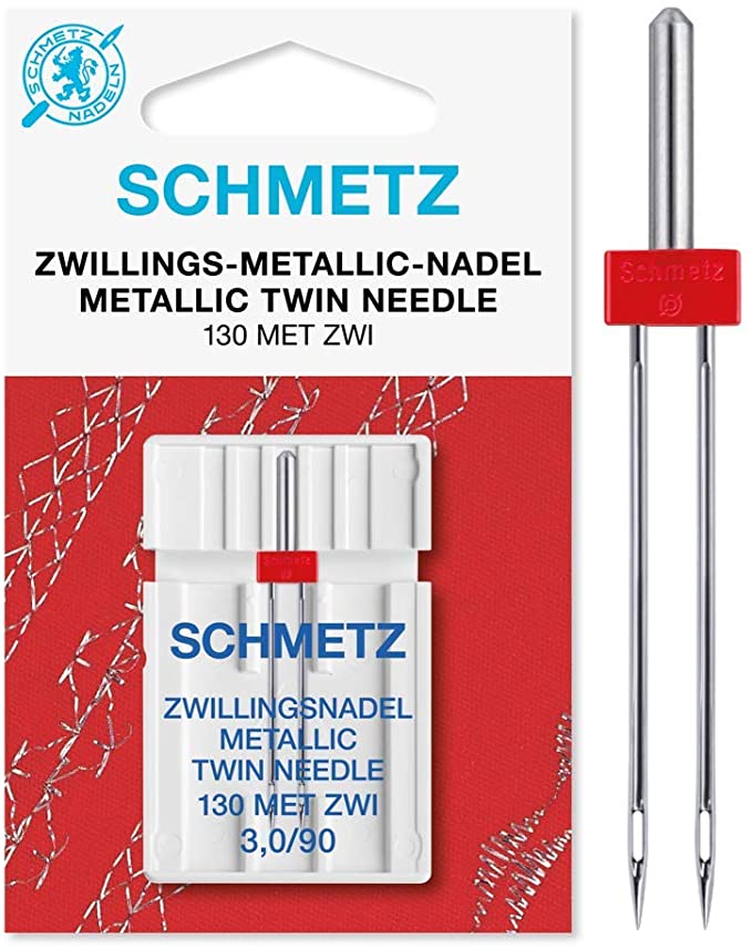 Двойная игла для декоративных работ SCHMETZ 130 MET ZWI 3,0 METALLIC