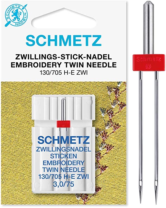 Двойная игла для вышивания SCHMETZ 130/705 H-E ZWI 3,0